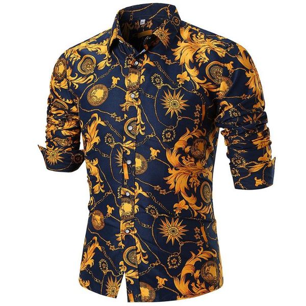 men's casual shirts mens blouses personality summer slim long sleeve printed shirt blouse chemises homme men, White;black
men's casual shirts mens blouses personality summer slim long sleeve printed shirt blouse chemises homme men, White;black