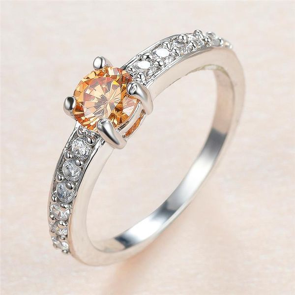 simple female champagne crystal stone ring charm silver color thin wedding rings for women classic round zircon engagement, Slivery;golden
simple female champagne crystal stone ring charm silver color thin wedding rings for women classic round zircon engagement, Slivery;golden