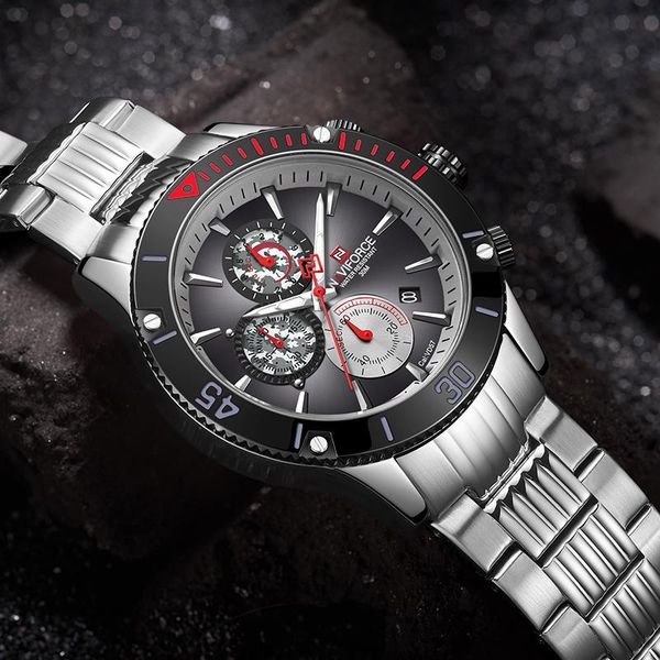 wristwatches naviforce mens watches waterproof sport military quartz wristwatch multi-function stainless steel clock male relogio masculino, Slivery;brown
wristwatches naviforce mens watches waterproof sport military quartz wristwatch multi-function stainless steel clock male relogio masculino, Slivery;brown