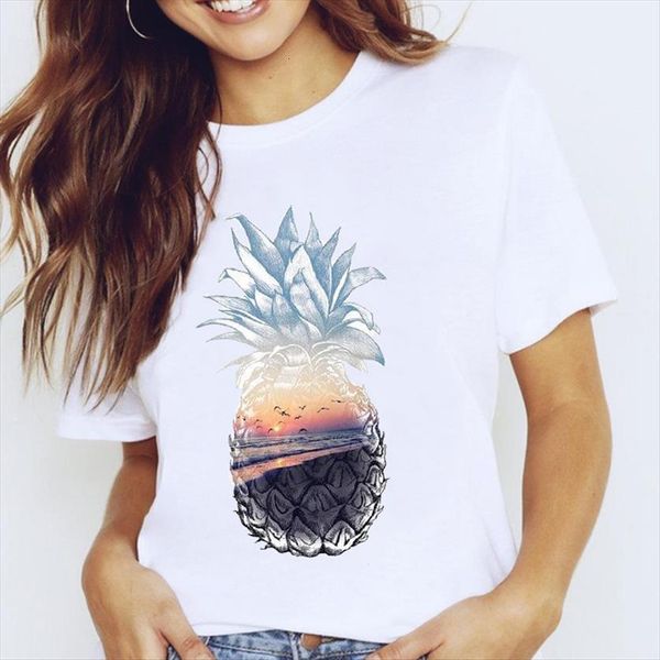 graphic pineapple beach fashion women t shirts summer short sleeve spring 90s clothes tees print female shirt, White
graphic pineapple beach fashion women t shirts summer short sleeve spring 90s clothes tees print female shirt, White