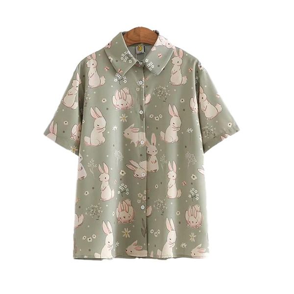 women's blouses & shirts japanese soft girl style kawaii printed y2k sweet vintage green korean college cute loose chiffon, White
women's blouses & shirts japanese soft girl style kawaii printed y2k sweet vintage green korean college cute loose chiffon, White