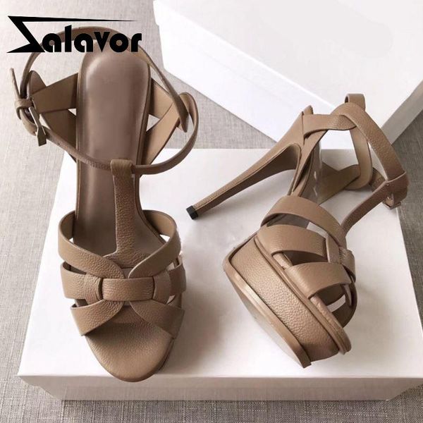 dress shoes zalavor summer real leather sandals women heel cm platform fashion party club footwear size 34-41, Black
dress shoes zalavor summer real leather sandals women heel cm platform fashion party club footwear size 34-41, Black