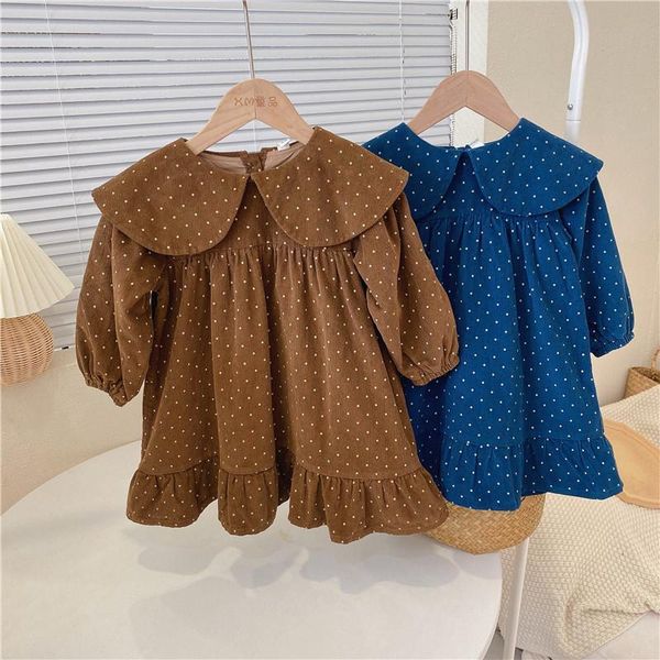 girl's dresses girls doll collar dress spring and autumn baby long-sleeved bottoming children's corduroy princess, Red;yellow
girl's dresses girls doll collar dress spring and autumn baby long-sleeved bottoming children's corduroy princess, Red;yellow