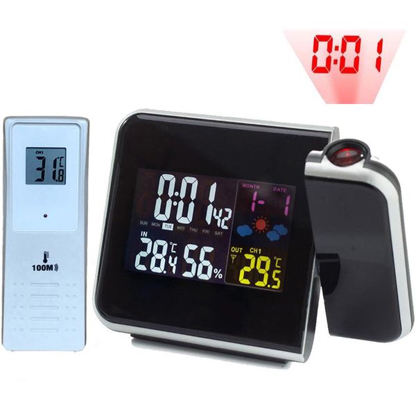 Digita Projection Aarm Cock Weather Station with Temperature Thermometer Humidity Hygrometer/Bedside Wake Up Projector Cock
Digita Projection Aarm Cock Weather Station with Temperature Thermometer Humidity Hygrometer/Bedside Wake Up Projector Cock