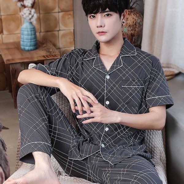 men's cotton sleepwear set loungewear men sleep shirt trousers plaid pijama hombre invierno winter man pajamas for summer, Black;brown
men's cotton sleepwear set loungewear men sleep shirt trousers plaid pijama hombre invierno winter man pajamas for summer, Black;brown