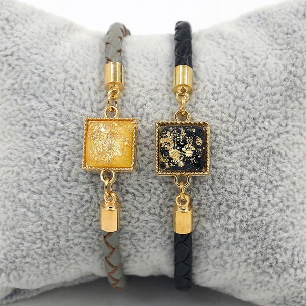 link, chain 2021 4mm cowhide rope bracelet korean creative inlaid stone lady's hand jewelry, Black
link, chain 2021 4mm cowhide rope bracelet korean creative inlaid stone lady's hand jewelry, Black