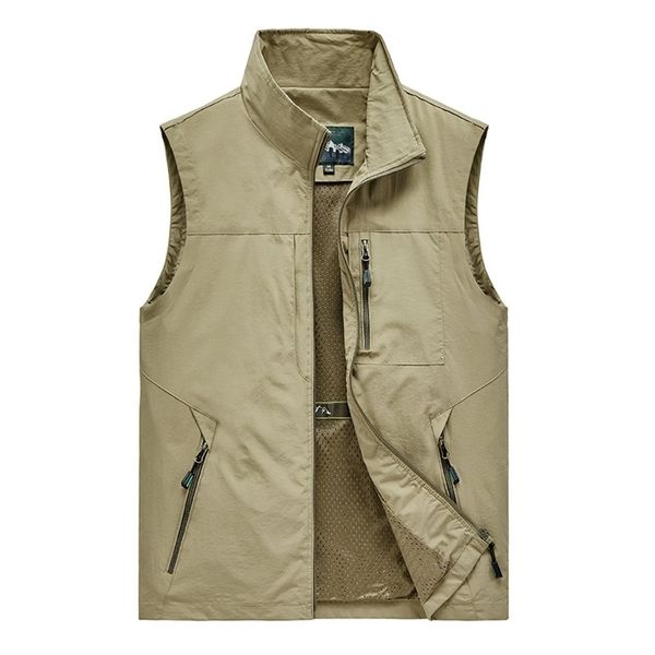 men's vests mens jacket sleeveless vest spring summer autumn casual travels hiking work vest multi-pockets vest waistcoat 5xl 211105, Black;white
men's vests mens jacket sleeveless vest spring summer autumn casual travels hiking work vest multi-pockets vest waistcoat 5xl 211105, Black;white