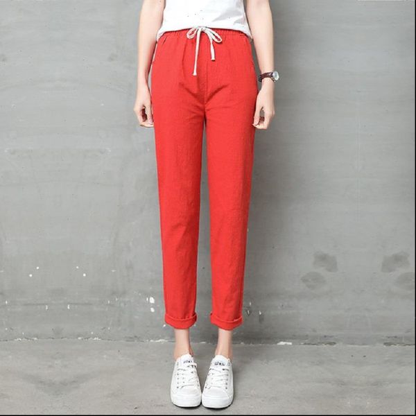 summer katoen linnen broek womens capris voor vrouwen losse ongedwongen effen kleur harembroek plus size capri pink, Black;white
summer katoen linnen broek womens capris voor vrouwen losse ongedwongen effen kleur harembroek plus size capri pink, Black;white