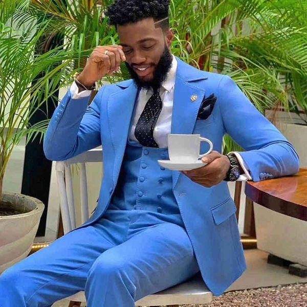 men's suits & blazers bright blue slim fit men wide notch lapel 3 pieces groom wedding tuxedo male african fashion jacket vest with pan, White;black
men's suits & blazers bright blue slim fit men wide notch lapel 3 pieces groom wedding tuxedo male african fashion jacket vest with pan, White;black