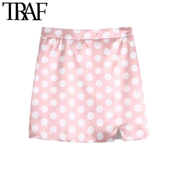 traf women sweet fashion polka dot print mini skirt vintage high waist back zipper female skirts mujer 210415, Black
traf women sweet fashion polka dot print mini skirt vintage high waist back zipper female skirts mujer 210415, Black