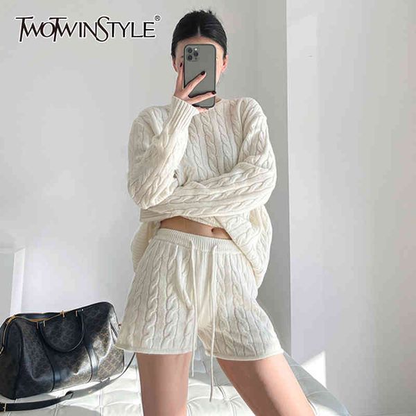 knitted sets for women o neck long sleeve high waist shorts vintage sets female korean spring fashion clothing 210428, White
knitted sets for women o neck long sleeve high waist shorts vintage sets female korean spring fashion clothing 210428, White