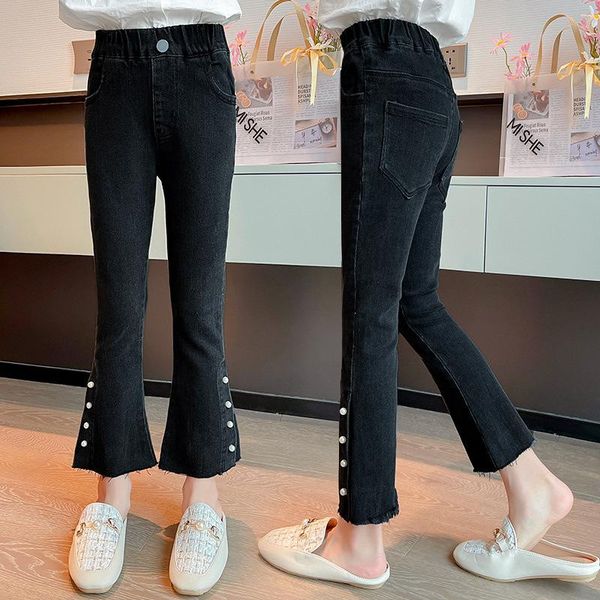 trousers 2021 autumn casual girl jeans spring clothes children korean version was thin western teenage kids pearl long pants, Blue
trousers 2021 autumn casual girl jeans spring clothes children korean version was thin western teenage kids pearl long pants, Blue