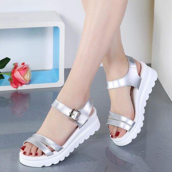 genuine leather women platform beach sandals shoes ladies flats sneakers sliver white flip flop shoe summer mid heel footwear, Black
genuine leather women platform beach sandals shoes ladies flats sneakers sliver white flip flop shoe summer mid heel footwear, Black
