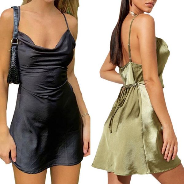 casual dresses women backless solid color dress fashion sleeveless for ladies female summer 2021 club wear, Black;gray
casual dresses women backless solid color dress fashion sleeveless for ladies female summer 2021 club wear, Black;gray