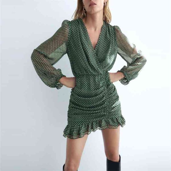 metallic thread draped mini dress women wrap v-neck long sleeve vintage woman chic back zip ruffle party es 210524, Black;gray
metallic thread draped mini dress women wrap v-neck long sleeve vintage woman chic back zip ruffle party es 210524, Black;gray