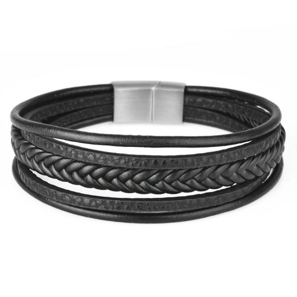 link, chain kirykle 2021 fashion charm jewelry wholesale punk cool men stainless steel genuine leather bracelets for male christmas gift, Black
link, chain kirykle 2021 fashion charm jewelry wholesale punk cool men stainless steel genuine leather bracelets for male christmas gift, Black