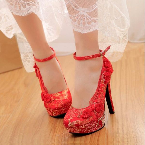 dress shoes eagsity wedding women high heel pumps platform ankle strap party round toe ladies stiletto heels 13cm red, Black
dress shoes eagsity wedding women high heel pumps platform ankle strap party round toe ladies stiletto heels 13cm red, Black