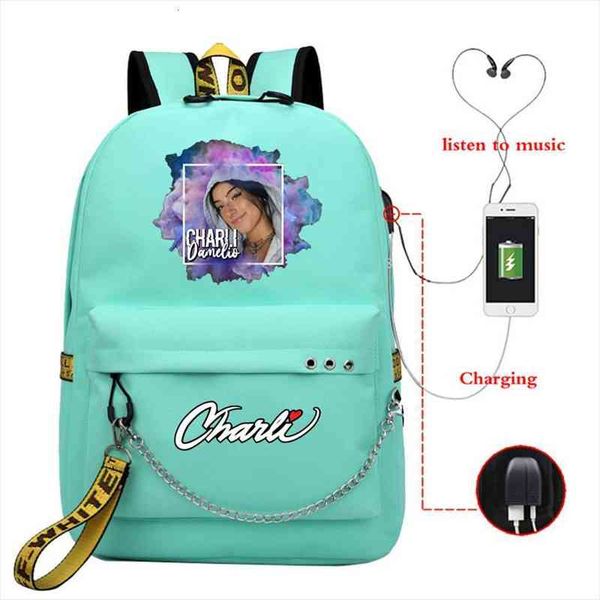 usb charger school bags for girls charli damelio backpack women lapbagpack travel rucksack men sac scolaire college plecak
usb charger school bags for girls charli damelio backpack women lapbagpack travel rucksack men sac scolaire college plecak