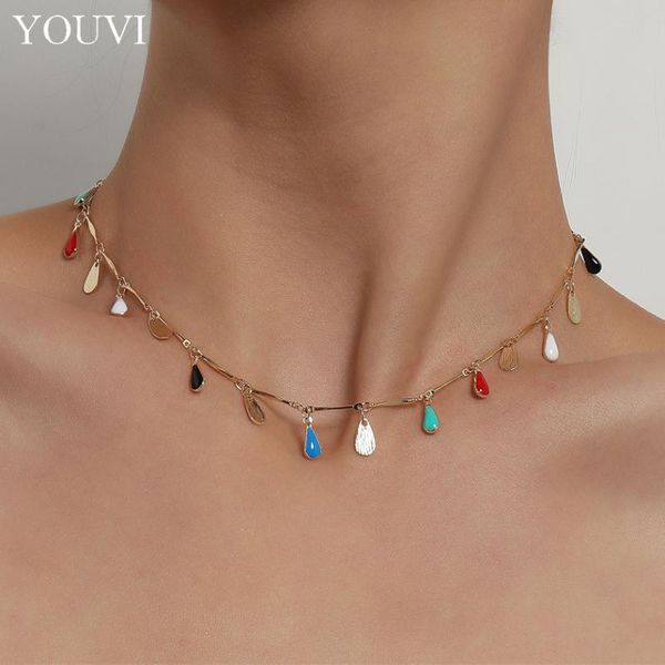 chains youvi color glaze women's neck chain kpop choker necklace goth chocker jewelry on the pendant 2021 collar for girl, Silver
chains youvi color glaze women's neck chain kpop choker necklace goth chocker jewelry on the pendant 2021 collar for girl, Silver