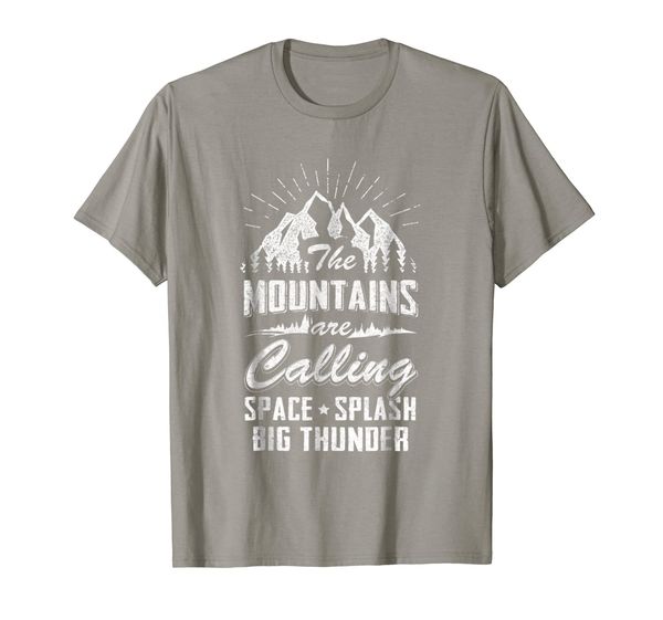 the mountains are calling space splash big thunder t-shirt, White;black
the mountains are calling space splash big thunder t-shirt, White;black