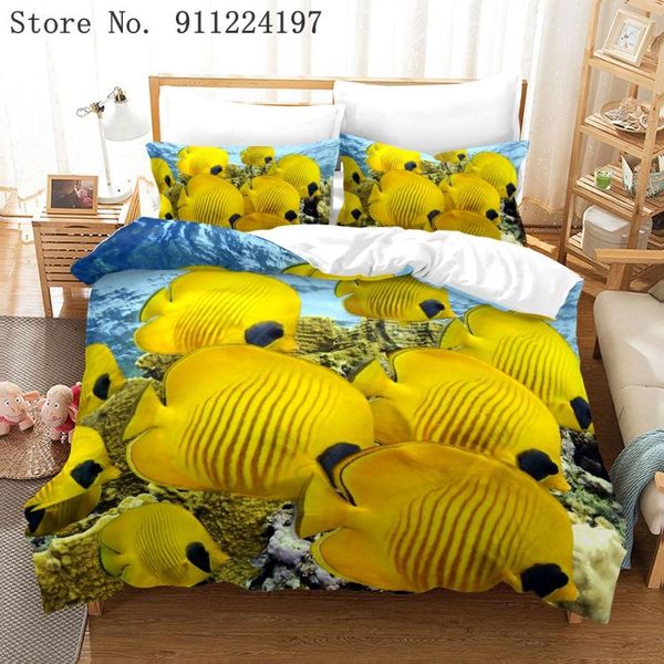 bedding sets marine life fish set single double size bedclothes for home 3d printed duvet cover 2/3pcs luxury textiles
bedding sets marine life fish set single double size bedclothes for home 3d printed duvet cover 2/3pcs luxury textiles