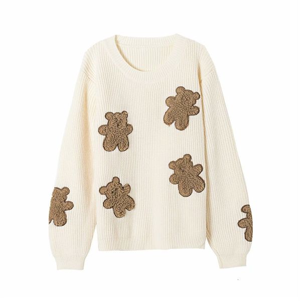 women's knits & tees autumn winter women cartoon bear embroidery loose knitted white pullover ladies casual long sleeve oneck cute
women's knits & tees autumn winter women cartoon bear embroidery loose knitted white pullover ladies casual long sleeve oneck cute