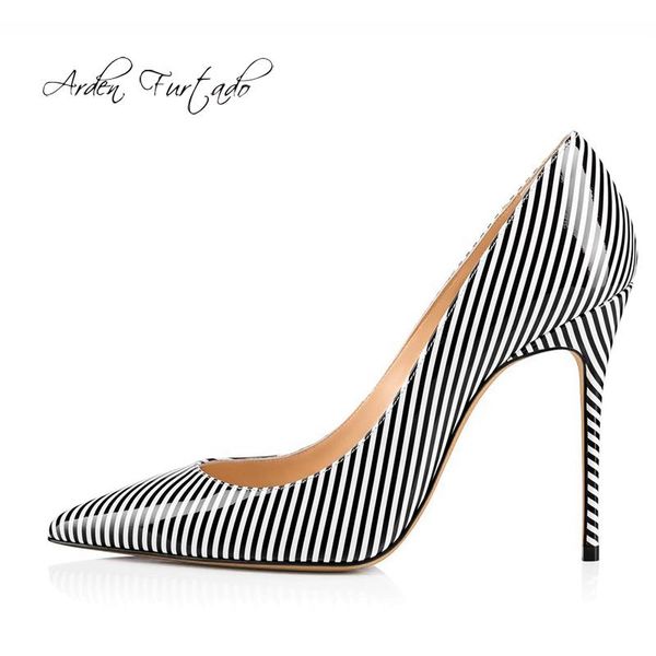 arden furtado summer fashion women's shoes pointed toe stilettos heels slip-on pumps concise elegant striped 44 45 dress, Black
arden furtado summer fashion women's shoes pointed toe stilettos heels slip-on pumps concise elegant striped 44 45 dress, Black