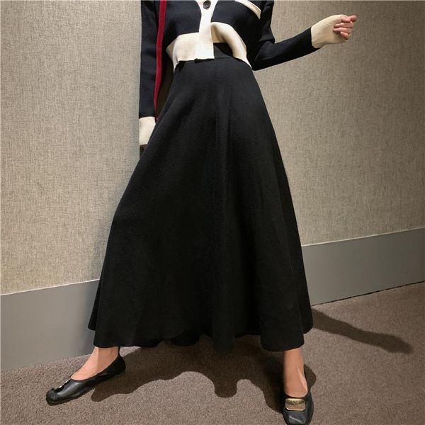 skirts gruiiceen autumn and winter high waist womens knitting solid a-line skirt long fashion street, Black
skirts gruiiceen autumn and winter high waist womens knitting solid a-line skirt long fashion street, Black