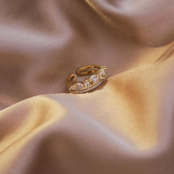 cluster rings personality bling cz stone leaves charm for women brass gold leaf double layers hollow adjustable open elegant gift, Golden;silver
cluster rings personality bling cz stone leaves charm for women brass gold leaf double layers hollow adjustable open elegant gift, Golden;silver