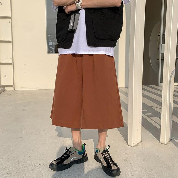 men's shorts 2021 summer casual pants capris trend beach straight wide leg cotton solid, White;black
men's shorts 2021 summer casual pants capris trend beach straight wide leg cotton solid, White;black