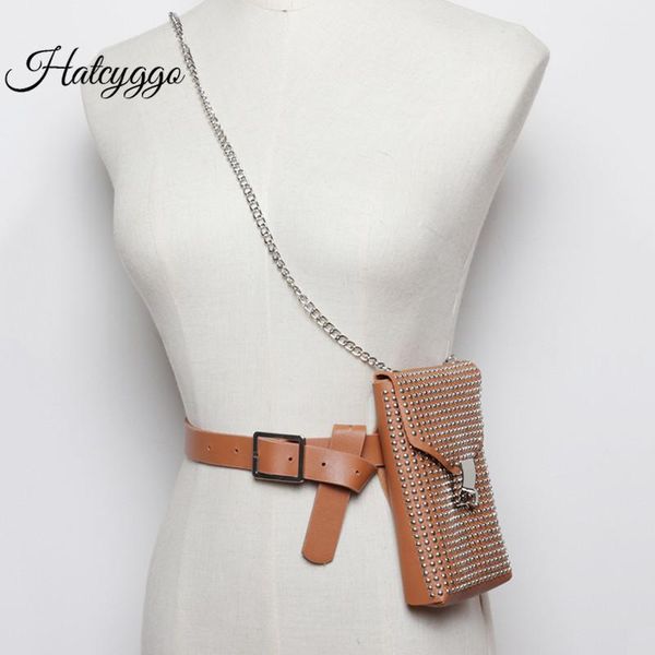 waist bags hatcyggo fanny pack for women chain belt bag fashion female rivet shoulder pu leather phone
waist bags hatcyggo fanny pack for women chain belt bag fashion female rivet shoulder pu leather phone