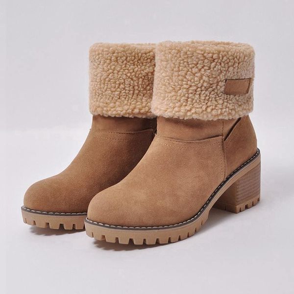 boots women female winter shoes woman fur warm snow square heels bota feminina ankle botas mujer 352, Black
boots women female winter shoes woman fur warm snow square heels bota feminina ankle botas mujer 352, Black