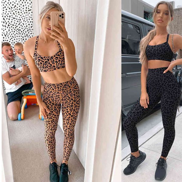 women's fashion women tracksuits arrival yoga exercise treadmill ms. tight leopard two-pieces sets workout clothes, Gray
women's fashion women tracksuits arrival yoga exercise treadmill ms. tight leopard two-pieces sets workout clothes, Gray