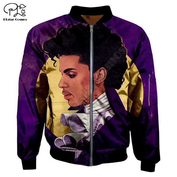 3d stand collar flight digital print prince autumn winter baseball jacket men's jacket, Black
3d stand collar flight digital print prince autumn winter baseball jacket men's jacket, Black