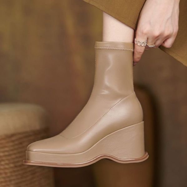 new women ankle boots wedges platform women winter shoes fashion party women short boots ladies footwear size 34-40, Black
new women ankle boots wedges platform women winter shoes fashion party women short boots ladies footwear size 34-40, Black
