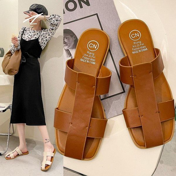slippers women's flip flops 2021 summer the fashion all-match comfortable solid color indoor pu casual flat shallow shoes, Black
slippers women's flip flops 2021 summer the fashion all-match comfortable solid color indoor pu casual flat shallow shoes, Black