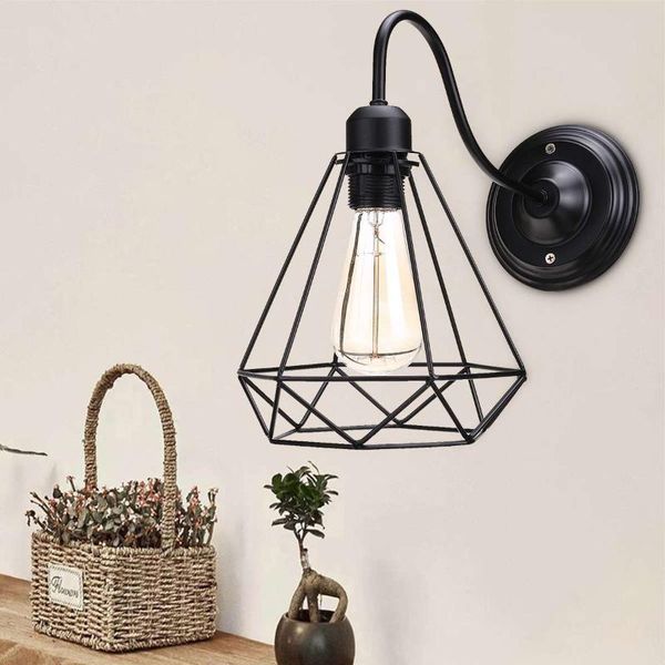 wall lamp vintage industrial american loft light simple lampshade e27 cage guard sconce for corridor restaurant store
wall lamp vintage industrial american loft light simple lampshade e27 cage guard sconce for corridor restaurant store