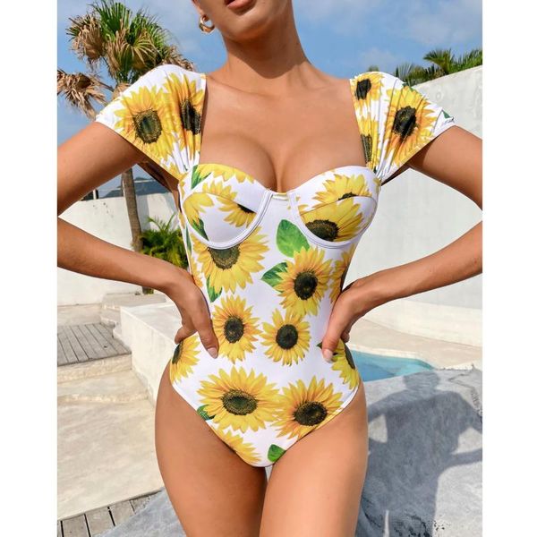 women one piece swimsuit female push up swimwear bathing suits sun flower monokini ruffle swimming suit beachwear one-piece
women one piece swimsuit female push up swimwear bathing suits sun flower monokini ruffle swimming suit beachwear one-piece