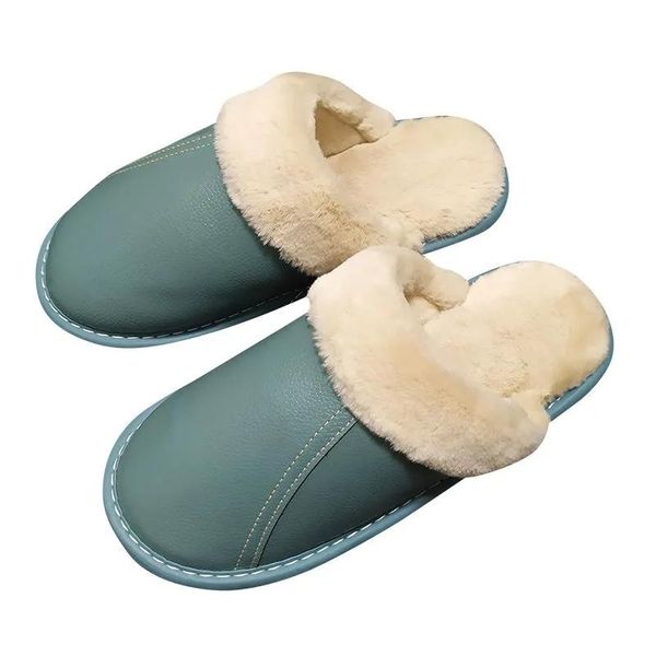 slippers winter plush female waterproof flats indoors soft shoes genuine leather home couple slipper, Black
slippers winter plush female waterproof flats indoors soft shoes genuine leather home couple slipper, Black