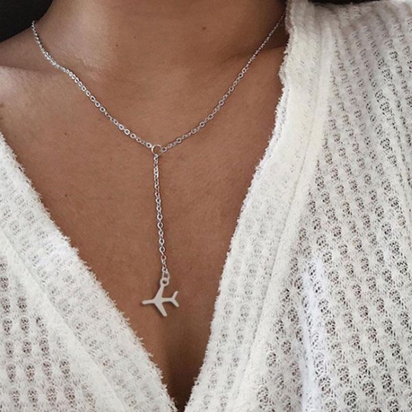 aircraft pendant choker necklaces for women vintage tassel pendants chains jewelry wholesale collares, Silver
aircraft pendant choker necklaces for women vintage tassel pendants chains jewelry wholesale collares, Silver