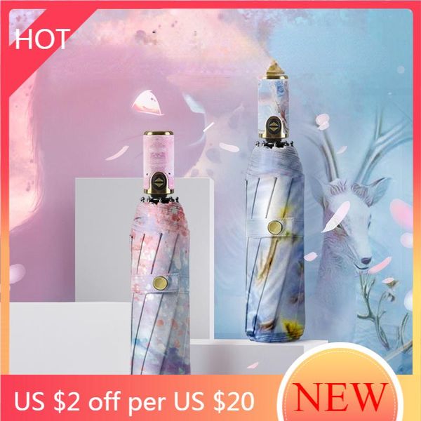 umbrellas sun rain women umbrella female fully automatic sunscreen folding large anti ultraviolet male paraplu waterproof ag50zs 
umbrellas sun rain women umbrella female fully automatic sunscreen folding large anti ultraviolet male paraplu waterproof ag50zs