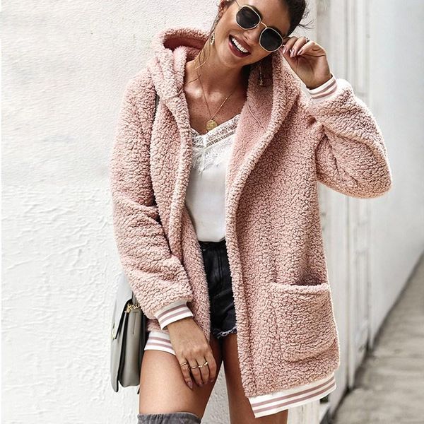 onelinefox faux fur coat women hooded winter casual teddy autumn pockets plus size jacket fleece fluffy overcoat outwear women's jacket, Black;brown
onelinefox faux fur coat women hooded winter casual teddy autumn pockets plus size jacket fleece fluffy overcoat outwear women's jacket, Black;brown