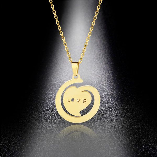 pendant necklaces product stainless steel heart titanium fashion european and american trend love necklace, Silver
pendant necklaces product stainless steel heart titanium fashion european and american trend love necklace, Silver