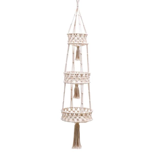 storage baskets 808b hand woven macrame basket hanging plant hanger holder fruit vegetable organizer 
storage baskets 808b hand woven macrame basket hanging plant hanger holder fruit vegetable organizer