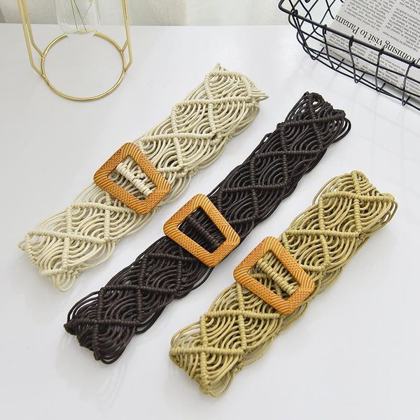 belts retro pattern braided handmade belt wax rope woven oil wood buckle decorative for dress ethnic boho style waist chain, Black;brown
belts retro pattern braided handmade belt wax rope woven oil wood buckle decorative for dress ethnic boho style waist chain, Black;brown
