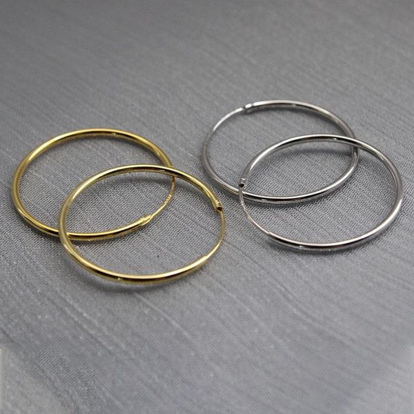 hoop & huggie genuine 925 sterling silver fashion simple earrings for women gold round circle party jewelry accessories, Golden;silver
hoop & huggie genuine 925 sterling silver fashion simple earrings for women gold round circle party jewelry accessories, Golden;silver