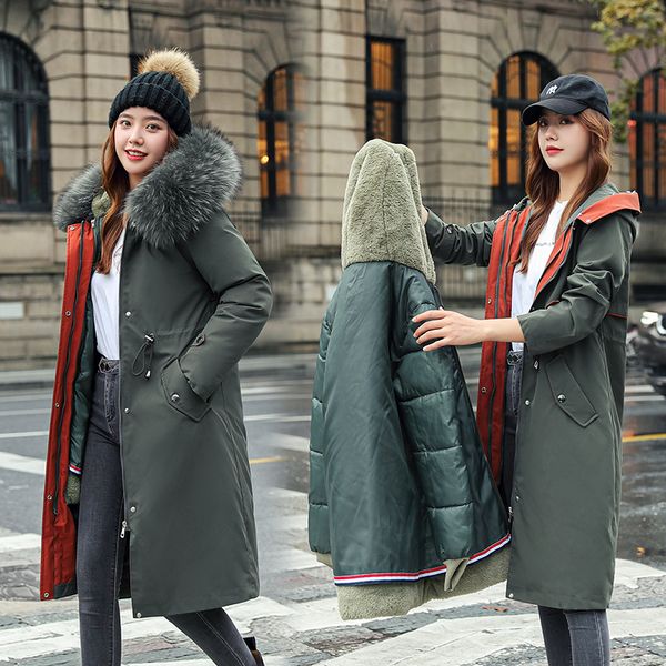 2 in 1 winter women fleece inside long parkas jackets 2021 thicken warm hooded padded coat female winter snowwear jacket parkas, Black
2 in 1 winter women fleece inside long parkas jackets 2021 thicken warm hooded padded coat female winter snowwear jacket parkas, Black