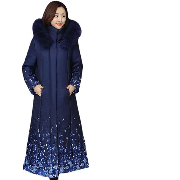 winter long warm hooded hair elegant print jacquard zipper fashion slim slimming women's cotton coat jacket office lady 211216, Black
winter long warm hooded hair elegant print jacquard zipper fashion slim slimming women's cotton coat jacket office lady 211216, Black