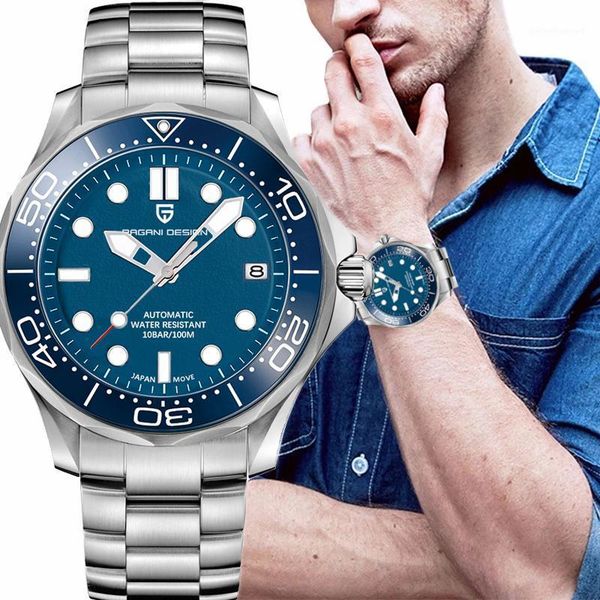 watch men automatic mechanical clock fashion sapphire glass 316l steel 100 waterproof watches nh35 movement wristwatches, Slivery;brown
watch men automatic mechanical clock fashion sapphire glass 316l steel 100 waterproof watches nh35 movement wristwatches, Slivery;brown