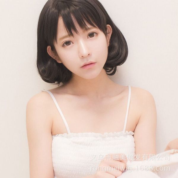yurisa same wig female short curly hair inner buckle air thin bangs fluffy rinka haircut spot, Black
yurisa same wig female short curly hair inner buckle air thin bangs fluffy rinka haircut spot, Black